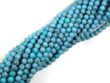 Turquoise Howlite Beads, 4mm Round Beads-Gems: Round & Faceted-BeadXpert