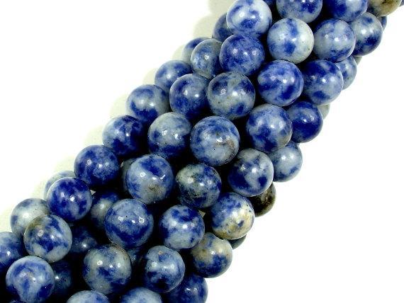 Blue Spot Jasper Beads, Round, 6mm-Gems: Round & Faceted-BeadXpert