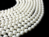 White Sponge Coral Beads, Round, 10mm(10.5mm)-Gems: Round & Faceted-BeadXpert
