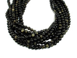 Golden Obsidian Beads, Round, 6mm-Gems: Round & Faceted-BeadXpert