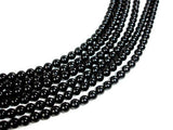 Jet Gemstone Beads, Round, 6mm-Gems: Round & Faceted-BeadXpert