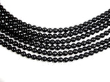 Jet Gemstone Beads, Round, 6mm-Gems: Round & Faceted-BeadXpert