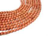 Goldstone Beads, Round, 8mm (7.8mm)-Gems: Round & Faceted-BeadXpert