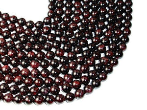 Red Garnet Beads, Approx 9mm Round Beads-Gems: Round & Faceted-BeadXpert