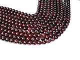 Red Garnet Beads, Approx 9mm Round Beads-Gems: Round & Faceted-BeadXpert