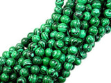 Malachite Beads - Synthetic, Round, 6mm-Gems: Round & Faceted-BeadXpert