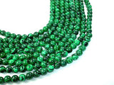 Malachite Beads - Synthetic, Round, 8mm-Gems: Round & Faceted-BeadXpert