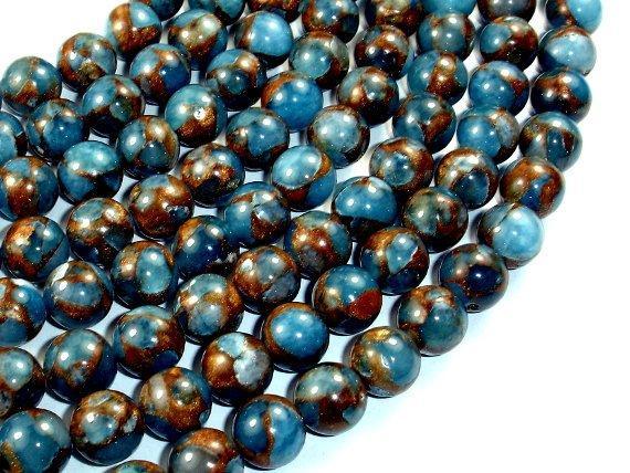 Mosaic Stone Beads, 10mm Round Beads-Gems: Round & Faceted-BeadXpert