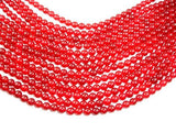 Red Jade Beads, Round, 8mm-Gems: Round & Faceted-BeadXpert