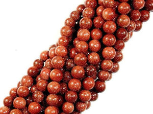 Goldstone Beads, Round, 6mm-Gems: Round & Faceted-BeadXpert