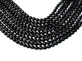 Black Onyx Beads, Faceted Round, 8mm-Gems: Round & Faceted-BeadXpert