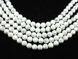 White Howlite, 10mm(10.5mm) Round beads-Gems: Round & Faceted-BeadXpert