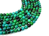 Chrysocolla, 10 mm Round Beads-Gems: Round & Faceted-BeadXpert