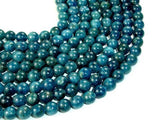 Apatite Beads, Round, 6mm (6.5mm)-Gems: Round & Faceted-BeadXpert