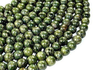Alligator Skin Jasper Beads, Green Brecciated Jasper, Round, 10mm-Gems: Round & Faceted-BeadXpert