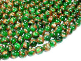 Mosaic Stone Beads, Round, Green, 8mm-Gems: Round & Faceted-BeadXpert