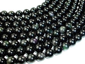 Rainbow Obsidian Beads, Round, 10mm-Gems: Round & Faceted-BeadXpert