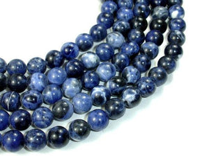Sodalite Beads, Round, 8mm-Gems: Round & Faceted-BeadXpert