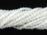 White Agate Beads, Faceted Round, 4mm-Agate: Round & Faceted-BeadXpert