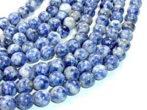 Blue Spot Jasper Beads, Round, 8mm-Gems: Round & Faceted-BeadXpert