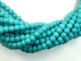 Turquoise Howlite Beads, Round, 4mm-Gems: Round & Faceted-BeadXpert