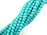 Turquoise Howlite Beads, Round, 4mm-Gems: Round & Faceted-BeadXpert