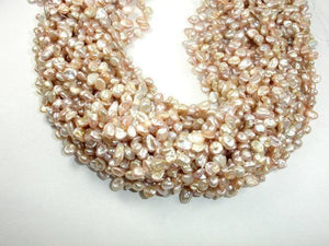 Fresh Water Pearl Beads, Mauve, Top drilled, Keshi-Pearls & Glass-BeadXpert