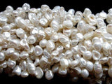 Fresh Water Pearl Beads, Mauve, Top drilled, Keshi-Pearls & Glass-BeadXpert