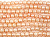 Fresh Water Pearl Beads, Peach, Potato, 8mm-9mm-Pearls & Glass-BeadXpert