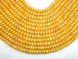 Fresh Water Pearl Beads, Gold, Button-Pearls & Glass-BeadXpert