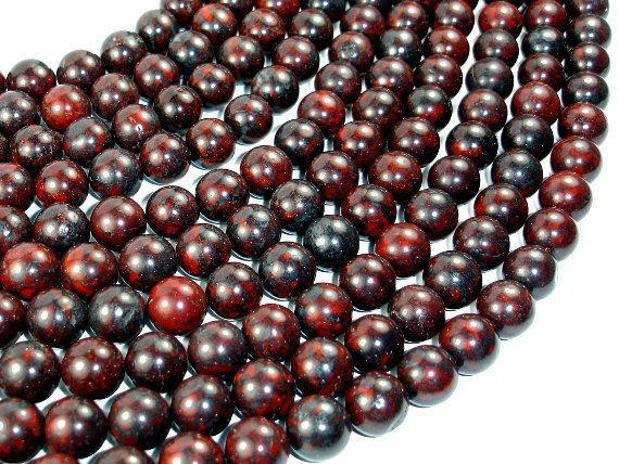 Brecciated Jasper, Round beads, 12mm-Gems: Round & Faceted-BeadXpert