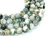 Tree Agate Beads, Round, 10mm-Gems: Round & Faceted-BeadXpert