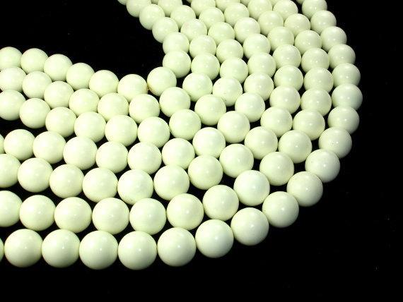 Lemon Chrysoprase Beads, Round, 14mm-Gems: Round & Faceted-BeadXpert