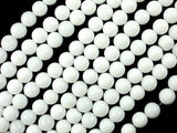 White Jade Beads, Round, 6mm (6.3mm), 15 Inch-Gems: Round & Faceted-BeadXpert