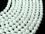 White Jade Beads, Round, 8mm (8.4 mm)-Gems: Round & Faceted-BeadXpert