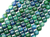Azurite Malachite Beads, Round, 10mm, 15.5 Inch-Gems: Round & Faceted-BeadXpert