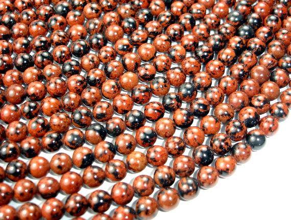 Mahogany Obsidian Beads, Round, 8mm-Gems: Round & Faceted-BeadXpert