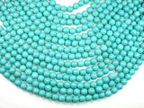 Howlite Turquoise Beads, Round, 10mm (9.8mm)-Gems: Round & Faceted-BeadXpert