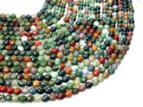 Indian Agate Beads, Fancy Jasper Beads, Faceted Round, 8mm-Gems: Round & Faceted-BeadXpert