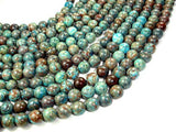 Blue Calsilica Jasper Beads, Round, 10mm-Gems: Round & Faceted-BeadXpert
