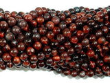 Red Tiger Eye Beads, Round, 4mm-Gems: Round & Faceted-BeadXpert