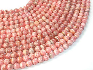 Rhodochrosite Beads, Round, 5mm-Gems: Round & Faceted-BeadXpert