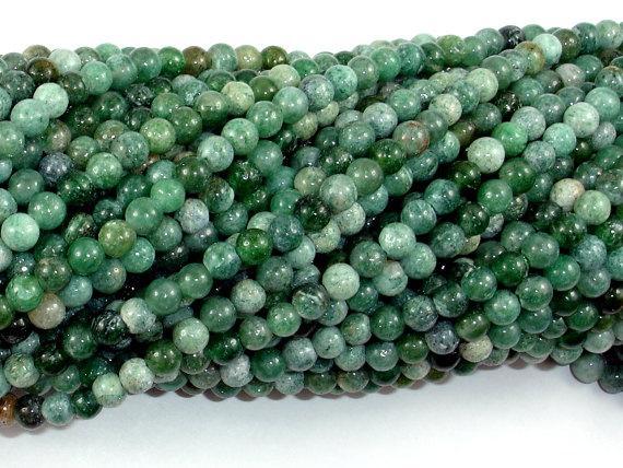 Indian Jade, Round Beads, 4mm-Gems: Round & Faceted-BeadXpert