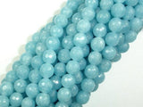 Blue Sponge Quartz Beads, Faceted Round, 8mm-Gems: Round & Faceted-BeadXpert