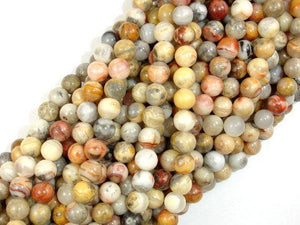 Crazy Lace Agate Beads, Round, 6mm-Gems: Round & Faceted-BeadXpert