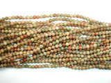 Chinese Unakite, Round beads, 4mm-Gems: Round & Faceted-BeadXpert