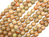 Chinese Unakite Beads, Round, 10mm-Gems: Round & Faceted-BeadXpert