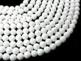 White Jade Beads, Round, 10mm (10.5mm)-Gems: Round & Faceted-BeadXpert