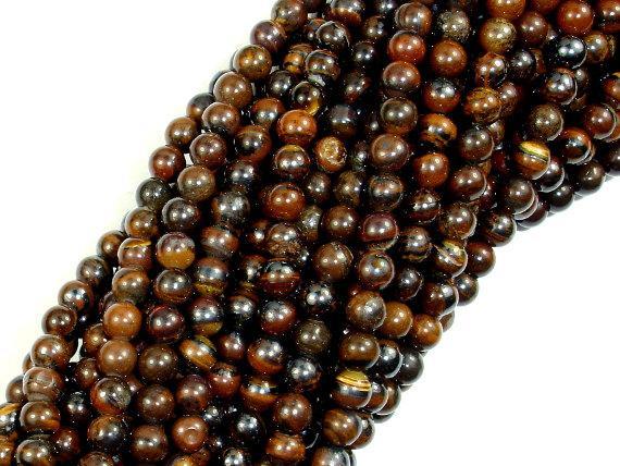 Tiger Iron, Round 4mm Round Beads-Gems: Round & Faceted-BeadXpert