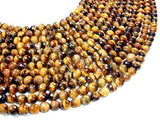 Tiger Eye Beads, Faceted Round, 8mm-Gems: Round & Faceted-BeadXpert
